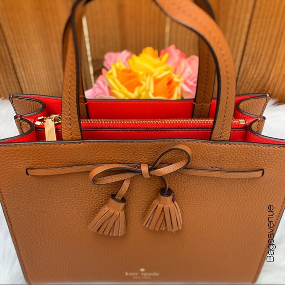 Kate spade Hayes Small Satchel leather ginger red - Picture 2 of 8
